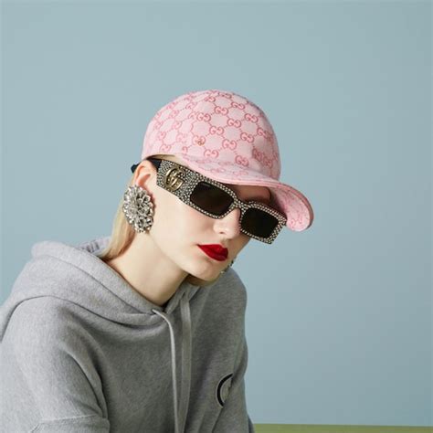 gucci rose casquette|casquette Gucci chouette.